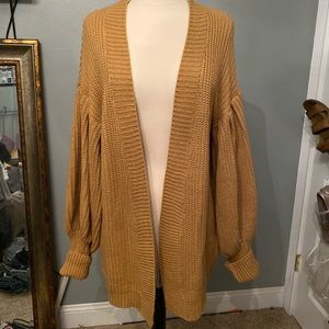 Balloon Sleeve Cardigan
